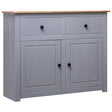 Sideboard 93X40X80 Cm Solid Pinewood Panama Range