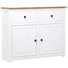 Sideboard 93X40X80 Cm Solid Pinewood Panama Range