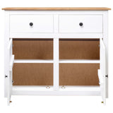 Sideboard 93X40X80 Cm Solid Pinewood Panama Range