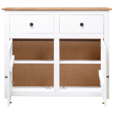 Sideboard 93X40X80 Cm Solid Pinewood Panama Range