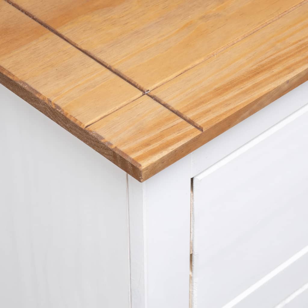 Sideboard 93X40X80 Cm Solid Pinewood Panama Range