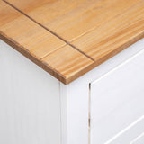 Sideboard 93X40X80 Cm Solid Pinewood Panama Range