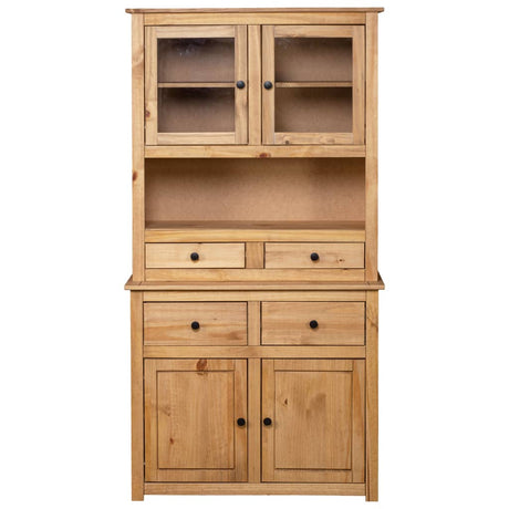 Highboard 93X40.5X180 Cm Solid Pine Panama Range