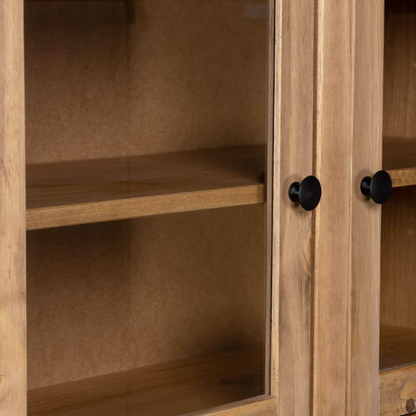 Highboard 93X40.5X180 Cm Solid Pine Panama Range