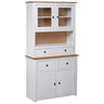 Highboard 93X40.5X180 Cm Solid Pine Panama Range