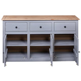 Sideboard 135X40X80 Cm Solid Pinewood Panama Range