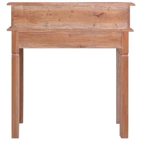 Writing Desk With Drawers 90X50X101 Cm Solid Mahogany Wood
