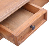 Writing Desk With Drawers 90X50X101 Cm Solid Mahogany Wood