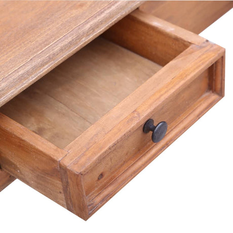 Writing Desk With Drawers 90X50X101 Cm Solid Mahogany Wood