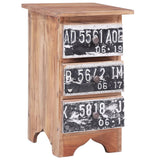 Bedside Cabinet 30X30X51 Cm Solid Mahogany Wood