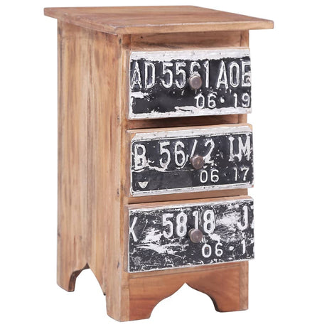 Bedside Cabinet 30X30X51 Cm Solid Mahogany Wood