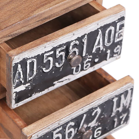 Bedside Cabinet 30X30X51 Cm Solid Mahogany Wood