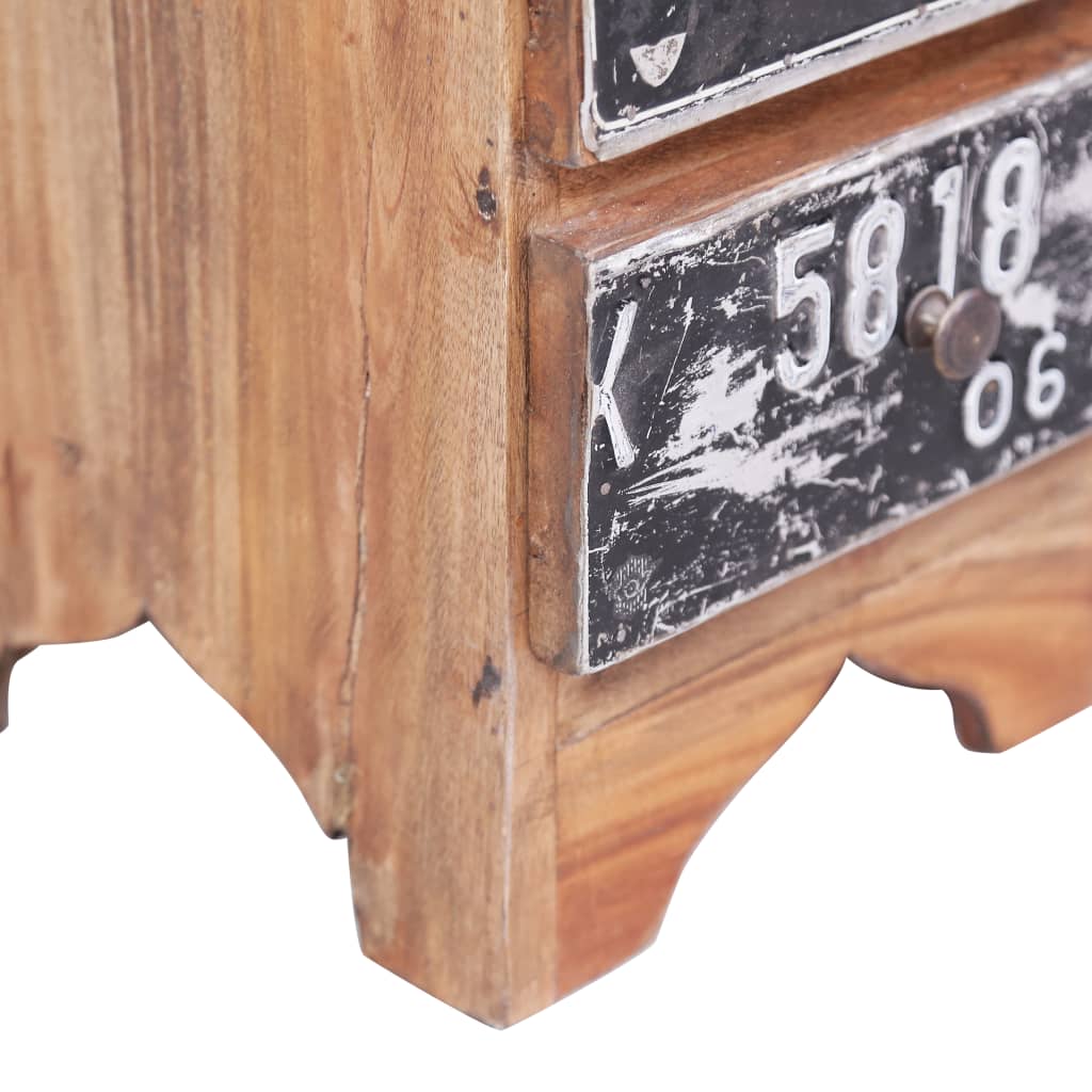 Bedside Cabinet 30X30X51 Cm Solid Mahogany Wood