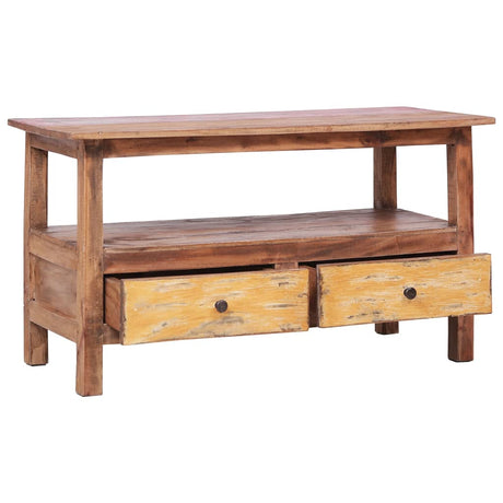 Tv Cabinet 90X40X50 Cm Solid Reclaimed Wood