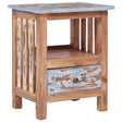 Bedside Cabinet 41X30X50 Cm Solid Mahogany Wood