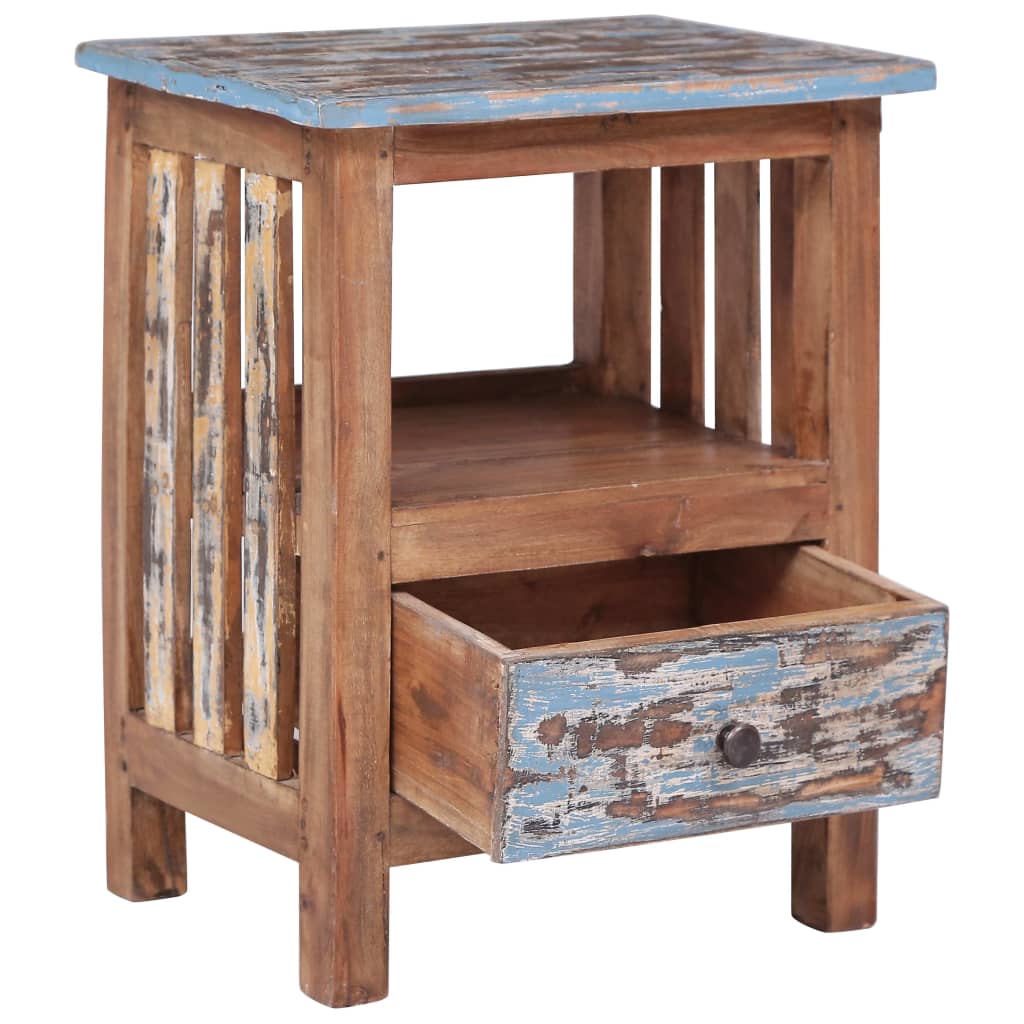 Bedside Cabinet 41X30X50 Cm Solid Mahogany Wood