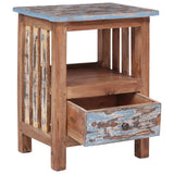 Bedside Cabinet 41X30X50 Cm Solid Mahogany Wood