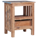 Bedside Cabinet 41X30X50 Cm Solid Mahogany Wood