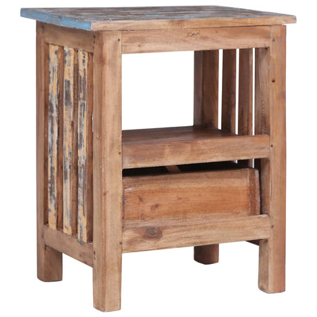 Bedside Cabinet 41X30X50 Cm Solid Mahogany Wood