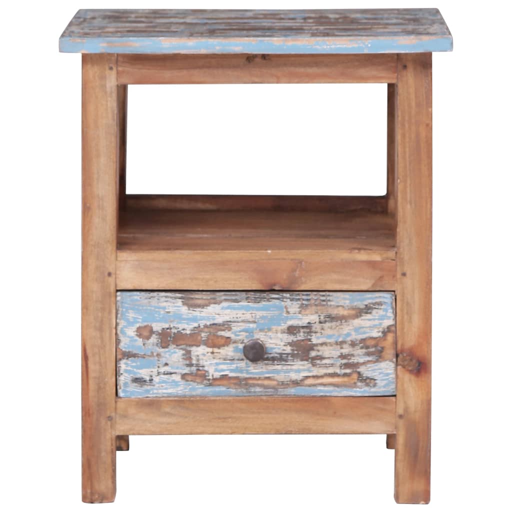 Bedside Cabinet 41X30X50 Cm Solid Mahogany Wood
