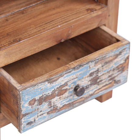 Bedside Cabinet 41X30X50 Cm Solid Mahogany Wood