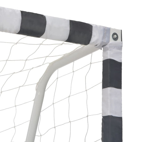 Soccer Goal Metal Black And White