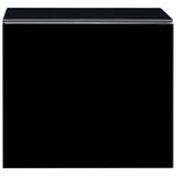 Coffee Table Black 50X50X45 Cm Tempered Glass