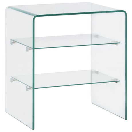Coffee Table 50X40X56 Cm Tempered Glass
