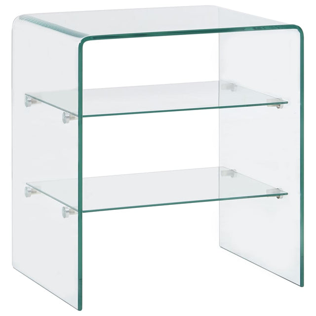Coffee Table 50X40X56 Cm Tempered Glass