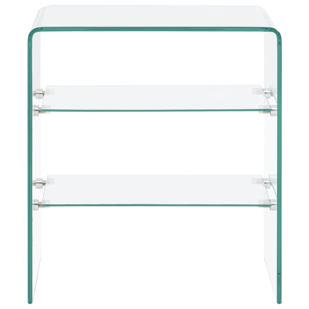 Coffee Table 50X40X56 Cm Tempered Glass