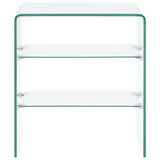 Coffee Table 50X40X56 Cm Tempered Glass