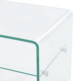 Coffee Table 50X40X56 Cm Tempered Glass
