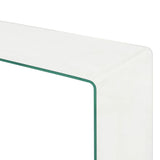 2 Piece Coffee Table Set 90X30X20/110X30X40 Cm Tempered Glass