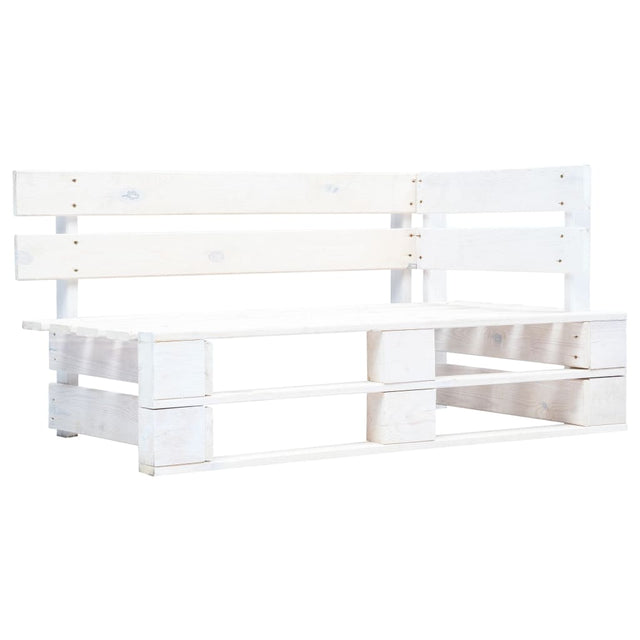 Garden Pallet Corner Bench Wood