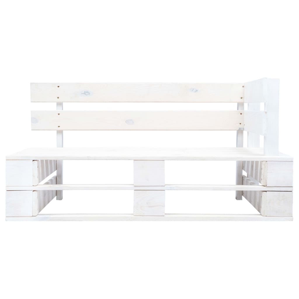 Garden Pallet Corner Bench Wood