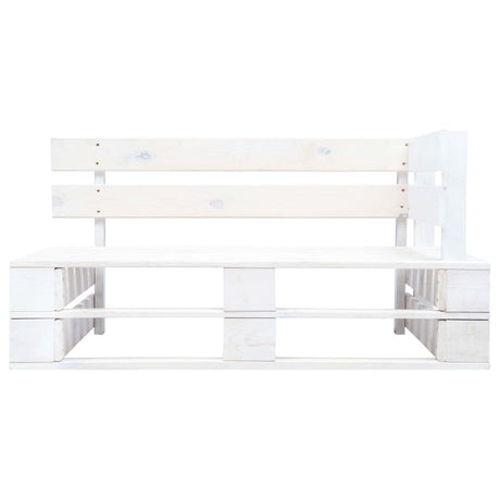 Garden Pallet Corner Bench Wood