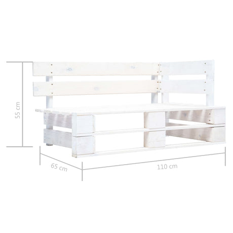 Garden Pallet Corner Bench Wood
