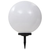 Outdoor Solar Lamps 2 Pcs Led Spherical Rgb