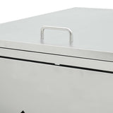 Triple Wheelie Bin Shed 240 L Stainless Steel