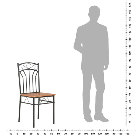 Dining Chairs 2 Pcs Brown Mdf