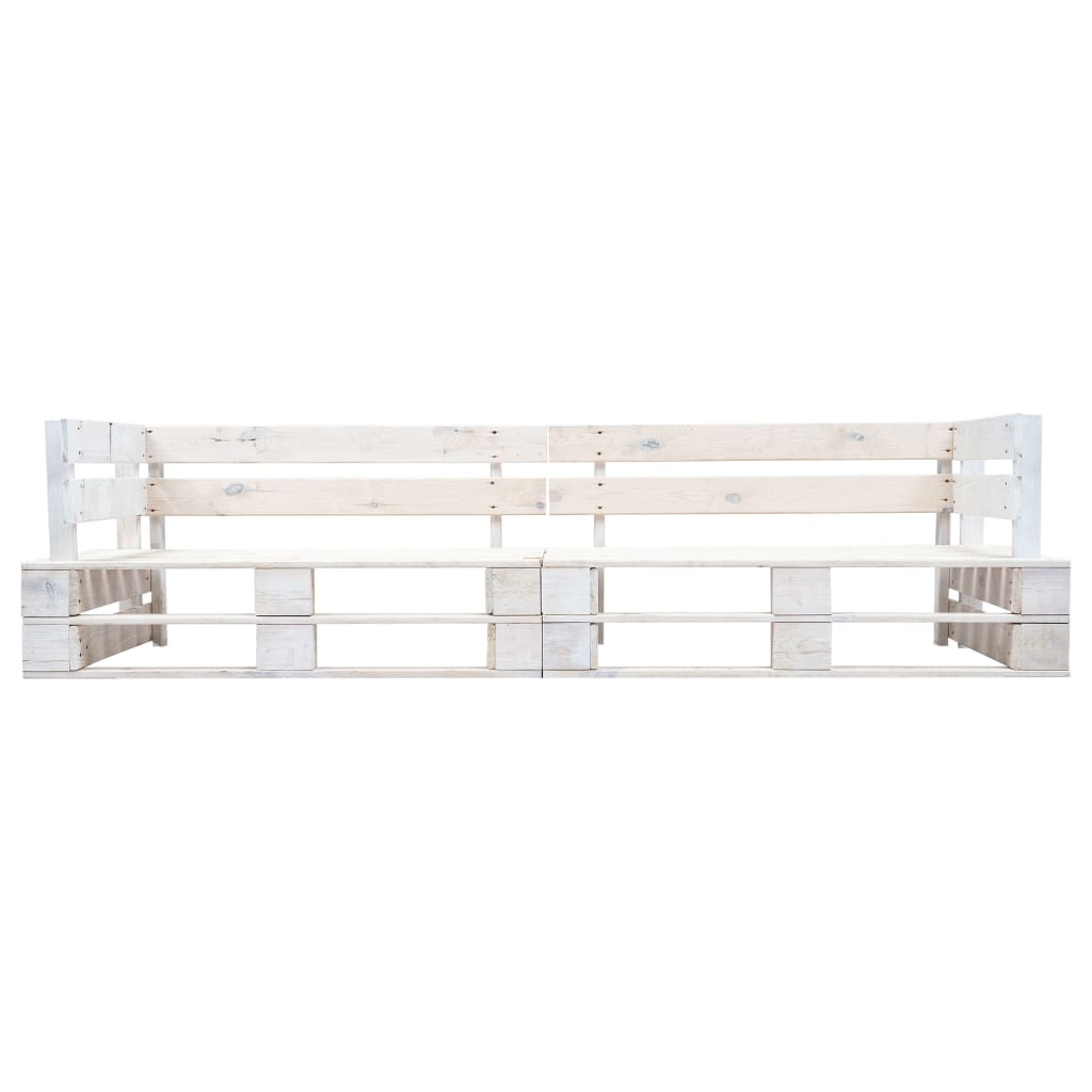 Garden 2-Seater Pallet Sofa Wood