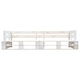 Garden 2-Seater Pallet Sofa Wood