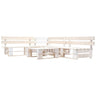 4 Piece Garden Pallet Lounge Set Natural Wood