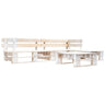 4 Piece Garden Pallets Lounge Set Wood