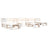 6 Piece Garden Pallet Lounge Set Natural Wood