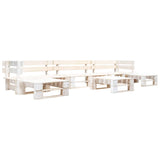 6 Piece Garden Pallet Lounge Set Natural Wood
