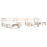 6 Piece Garden Pallet Lounge Set Natural Wood