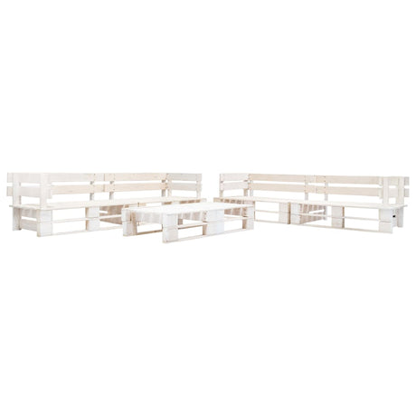6 Piece Garden Pallets Lounge Set Wood