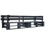 Garden 2-Seater Pallet Sofa Wood
