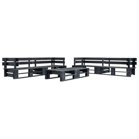 6 Piece Garden Pallets Lounge Set Wood